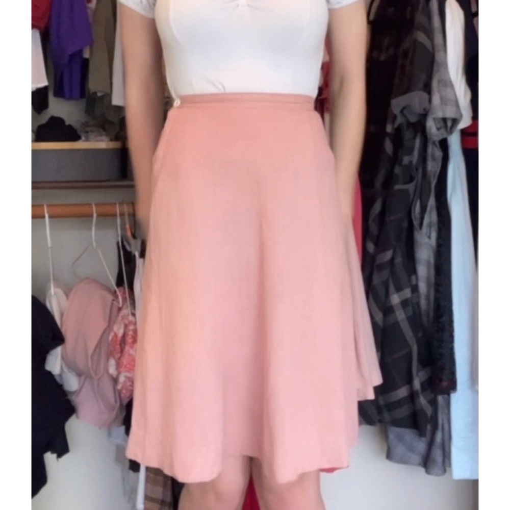 Pink 1940s skirt